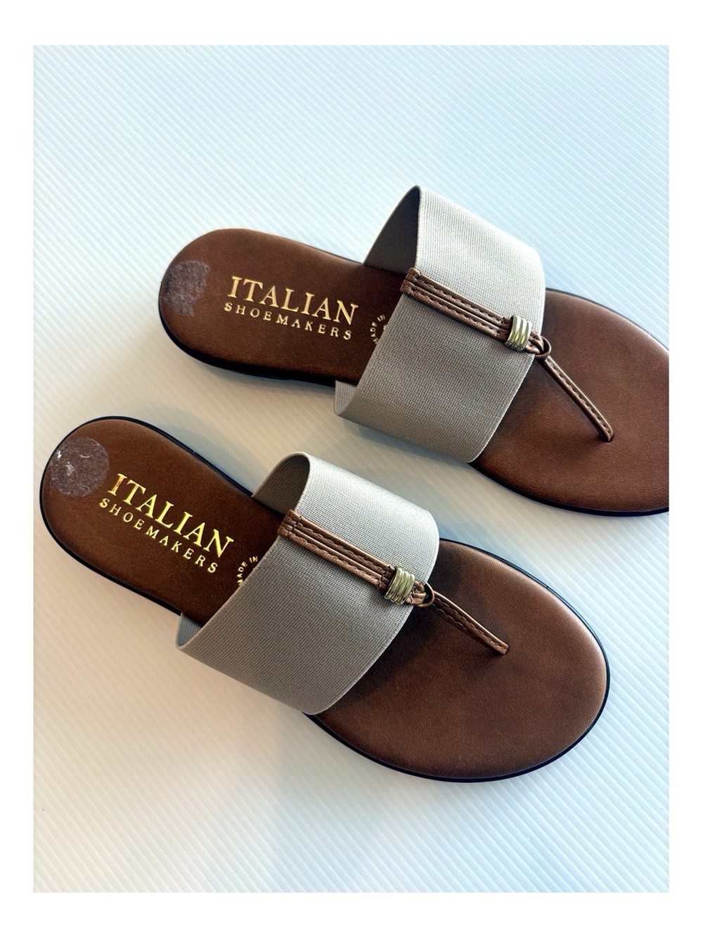 Italian Shoemakers NWOT Made in Italy Thong Sandals Size 8.5